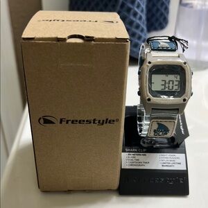 Freestyle Shark Clip Smartwatch - Silver and Blue